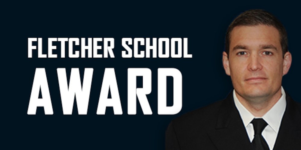 LCDR Eaton Received Fletcher School Award